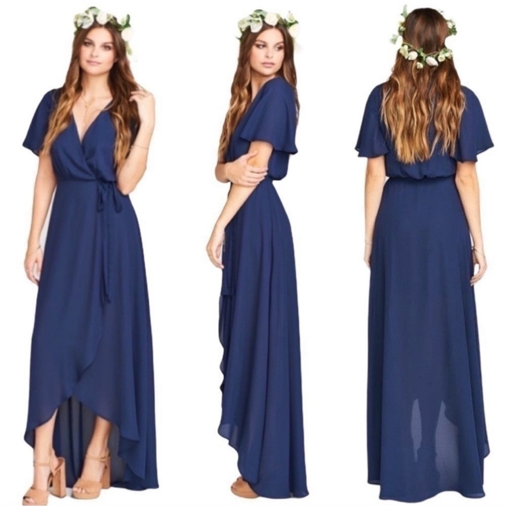 Show Me Your MuMu Navy Blue Wedding Dress